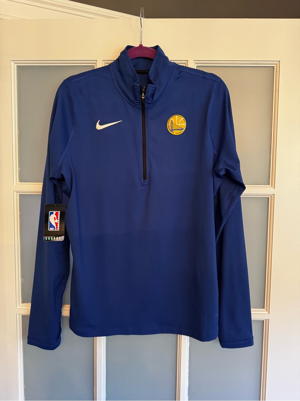 Nike Golden State Warriors Blue 1/4 Zip Pullover woman’s